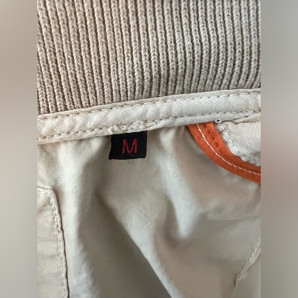 Schott jacket Collegiate military bomber army khaki denim factory mens medium M - Picture 8 of 8